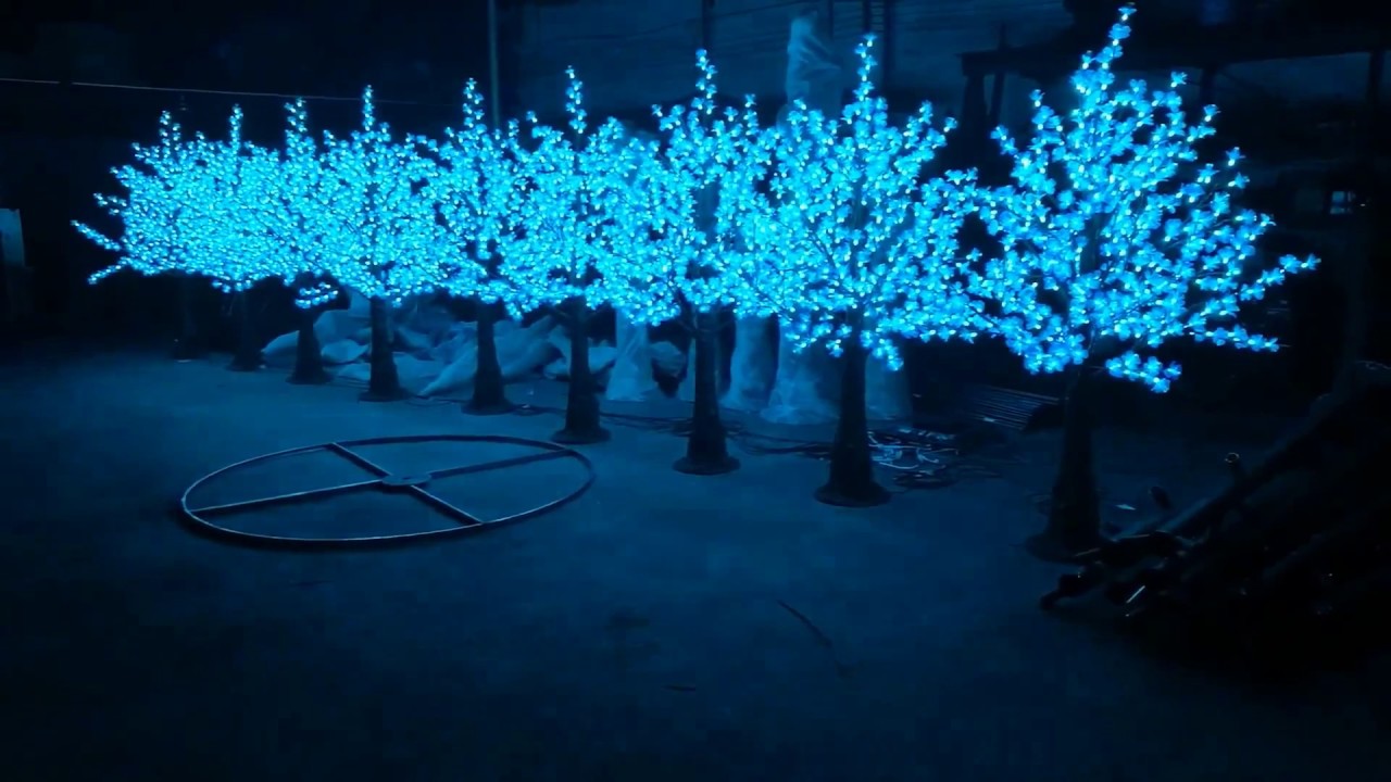 RGB color changing led christmas tree lights