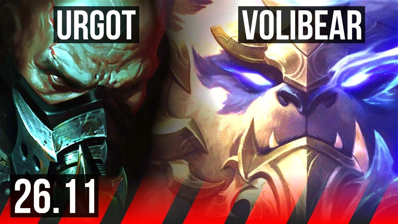URGOT vs VOLIBEAR (TOP) | Good KDA: 15/1/1 | EUW Master | 26.11