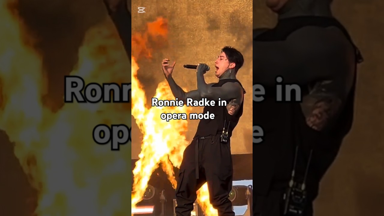 When Ronnie Radke hits opera mode&hellip; 🎤✨ Falling In Reverse 