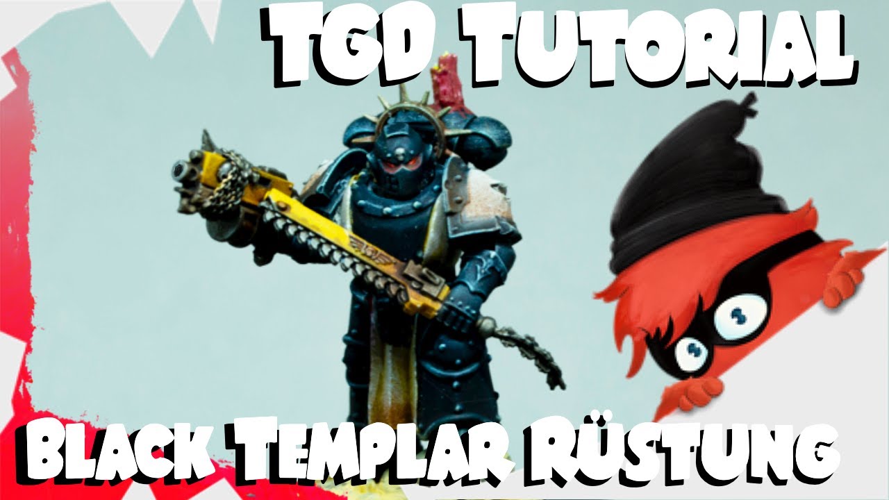 BLACK TEMPLARS RÜSTUNG schnell und einfach!  - Tutorial (Warhammer 40k)