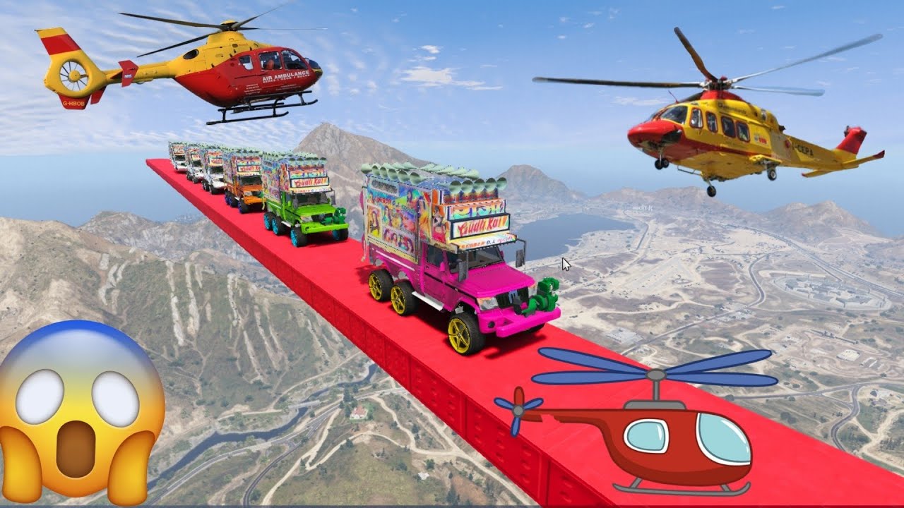 World's Highest 😱😲 ! TRIED THE IMPOSSIBLE 😲😳 SUPER MEGA RAMP CHALLENGE ! INDIAN All 11 DJ ! GTA 5