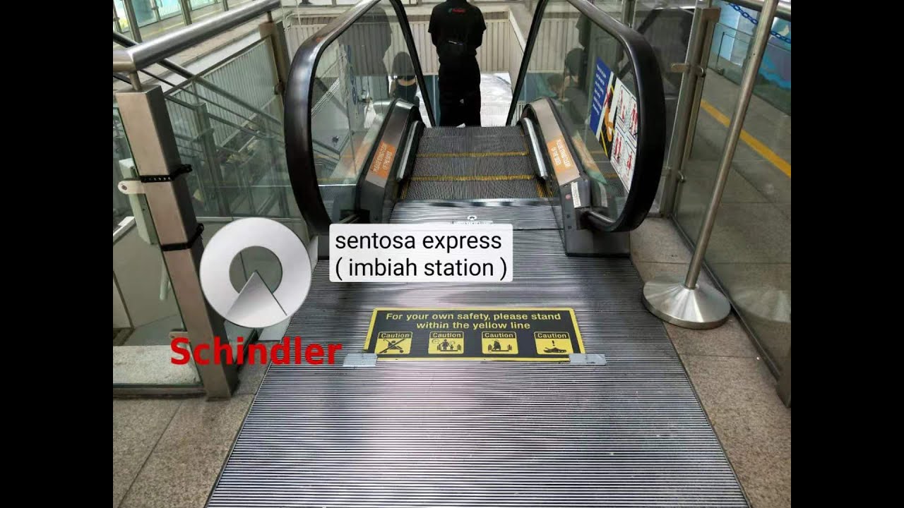 Schindler escalator at Sentosa Express ( imbiah station )
