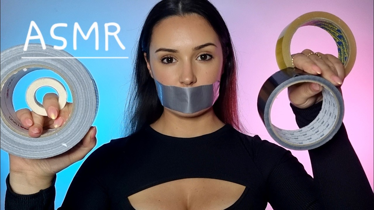 Testing my Tape Stash (Sticky Sounds & Muffled Talking) | ASMR
