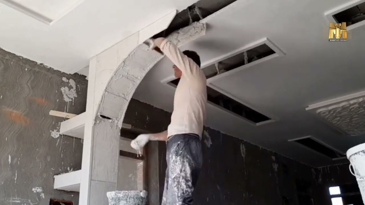 طريقة تصميم قوس من  الجبص ،جبص بلدي مغربي