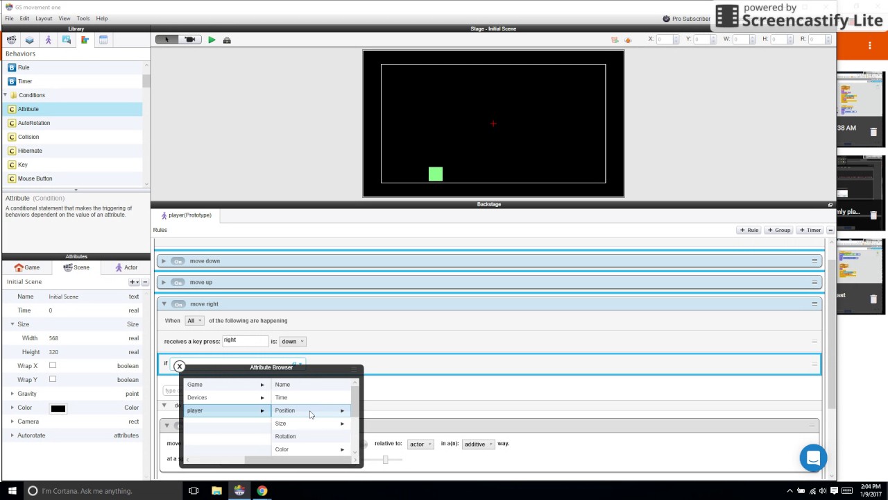 GameSalad - limit movement and spawn laser (2)
