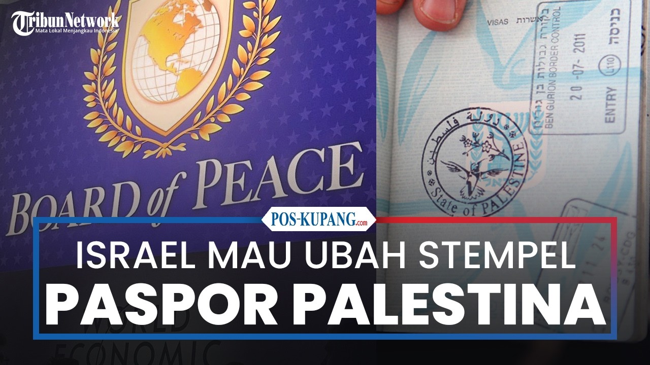 Israel Mau Ganti Stempel Paspor State of Palestine jadi Board of Peace