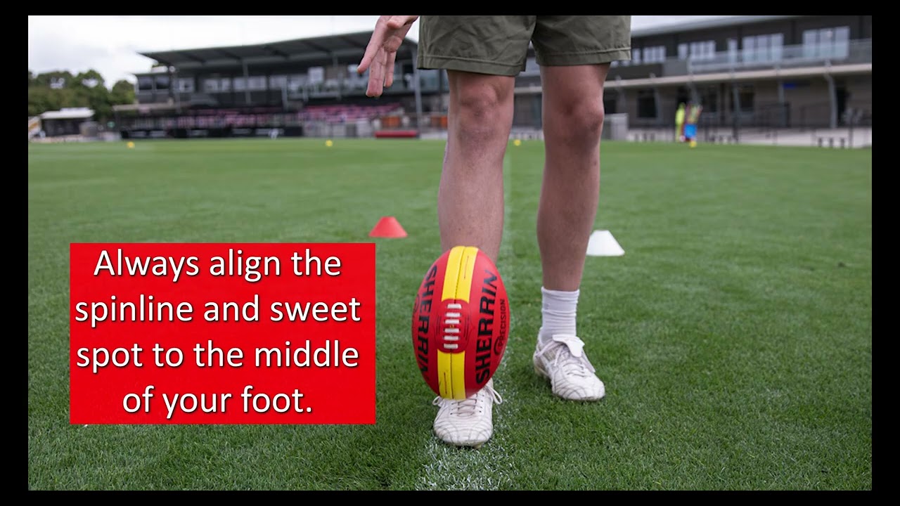 Set Shot Goal Kicking - Step 5: Contact Sweet Spot