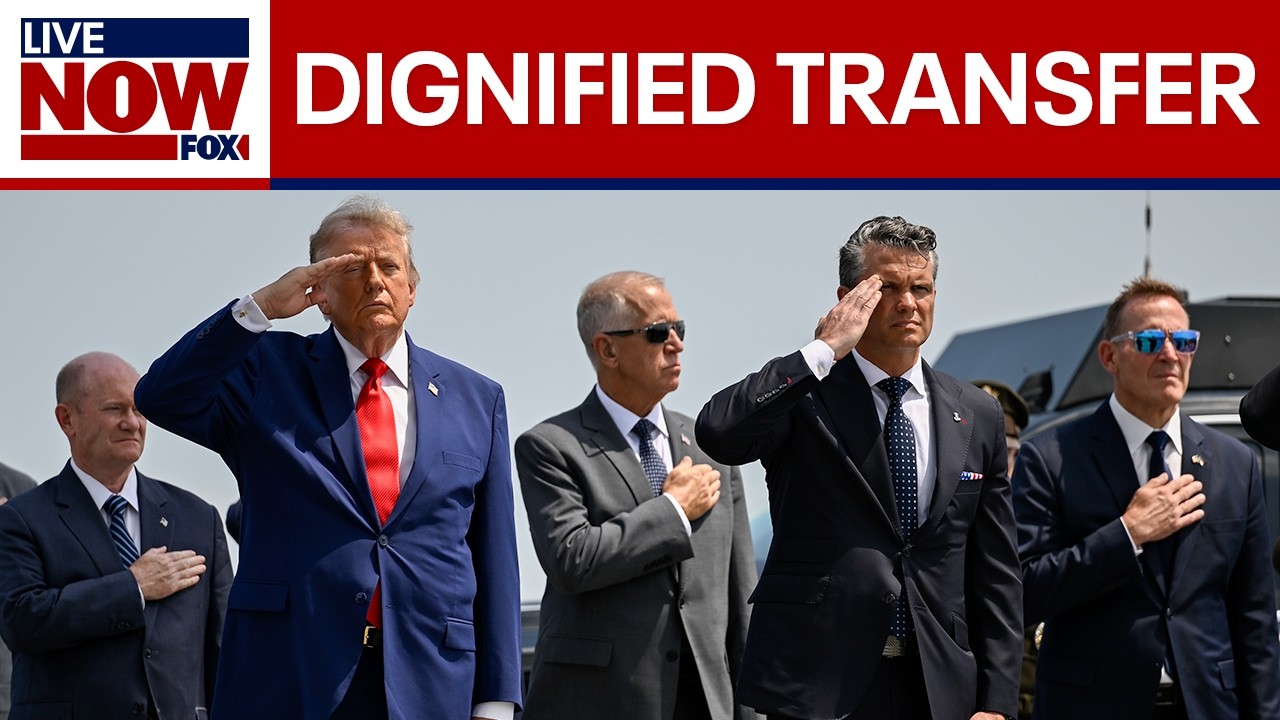 President Trump attends dignified transfer for fallen soldiers