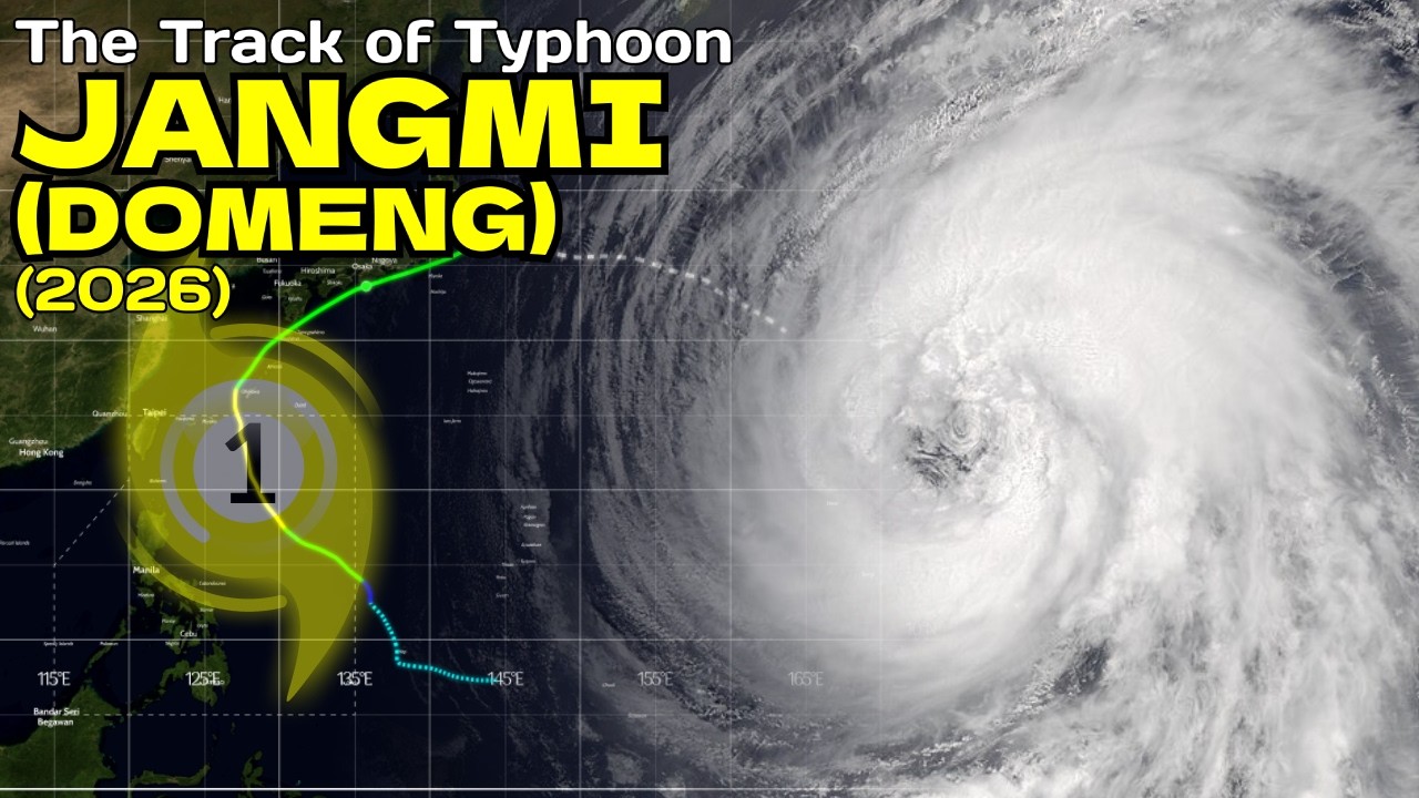 The Track of Typhoon Jangmi (Domeng) (2026)