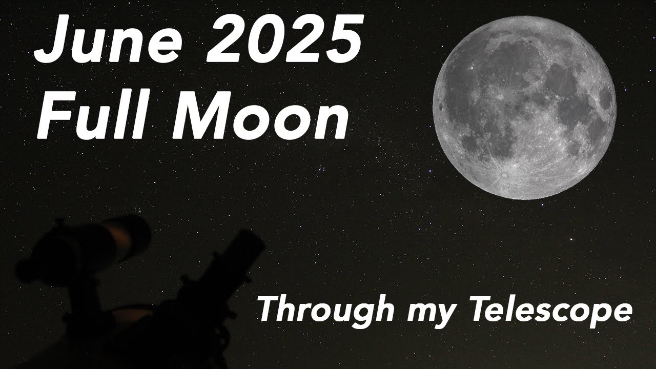The June 2025 Full Moon through my Telescope