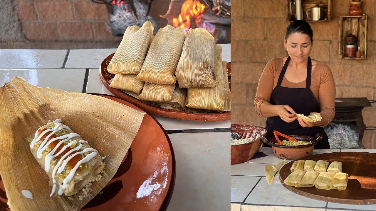 Tamales Verdes de Pollo (Dia de la Candelaria) -  La Herencia de las Viudas
