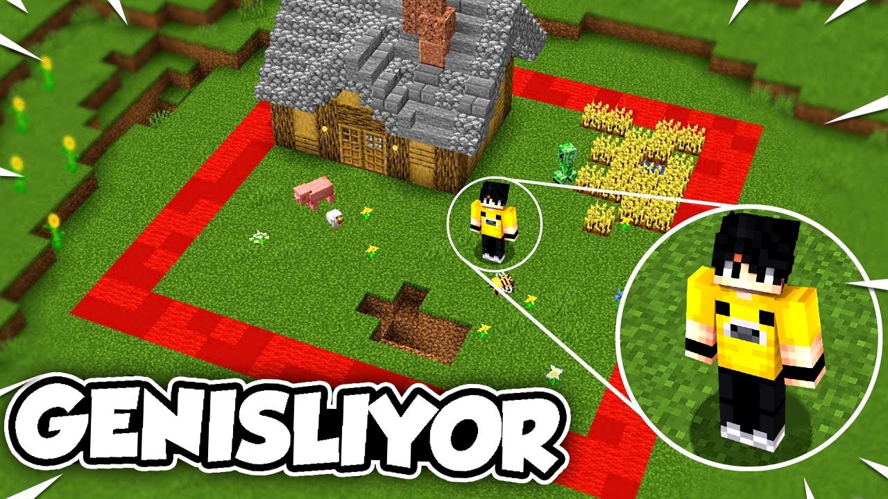 BLOK KIRDIKÇA ALAN GENİŞLİYOR! - Minecraft
