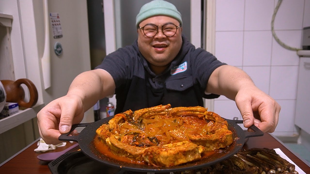내갈비 대신 이갈비라도...│묵은지쪽갈비찜 먹방 Mukbang Eatingshow [Grilled Back Ribs]