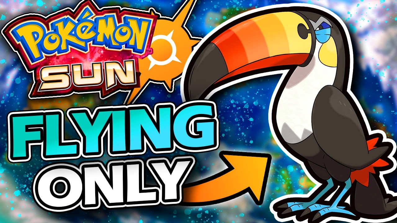 Pok&eacute;mon Sun: ХАРДКОРНЫЙ Nuzlocke только с ЛЕТАЮЩИМИ покемонами