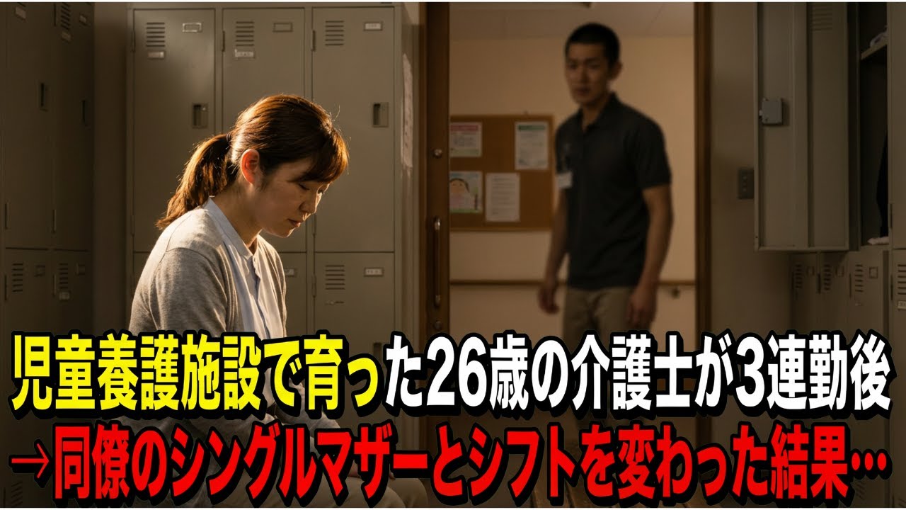 天涯孤独の26歳介護士が三連勤の深夜2時「俺が残ります」→震える同僚のシングルマザーの代わりに夜勤を引き受けた結果【感動する話】