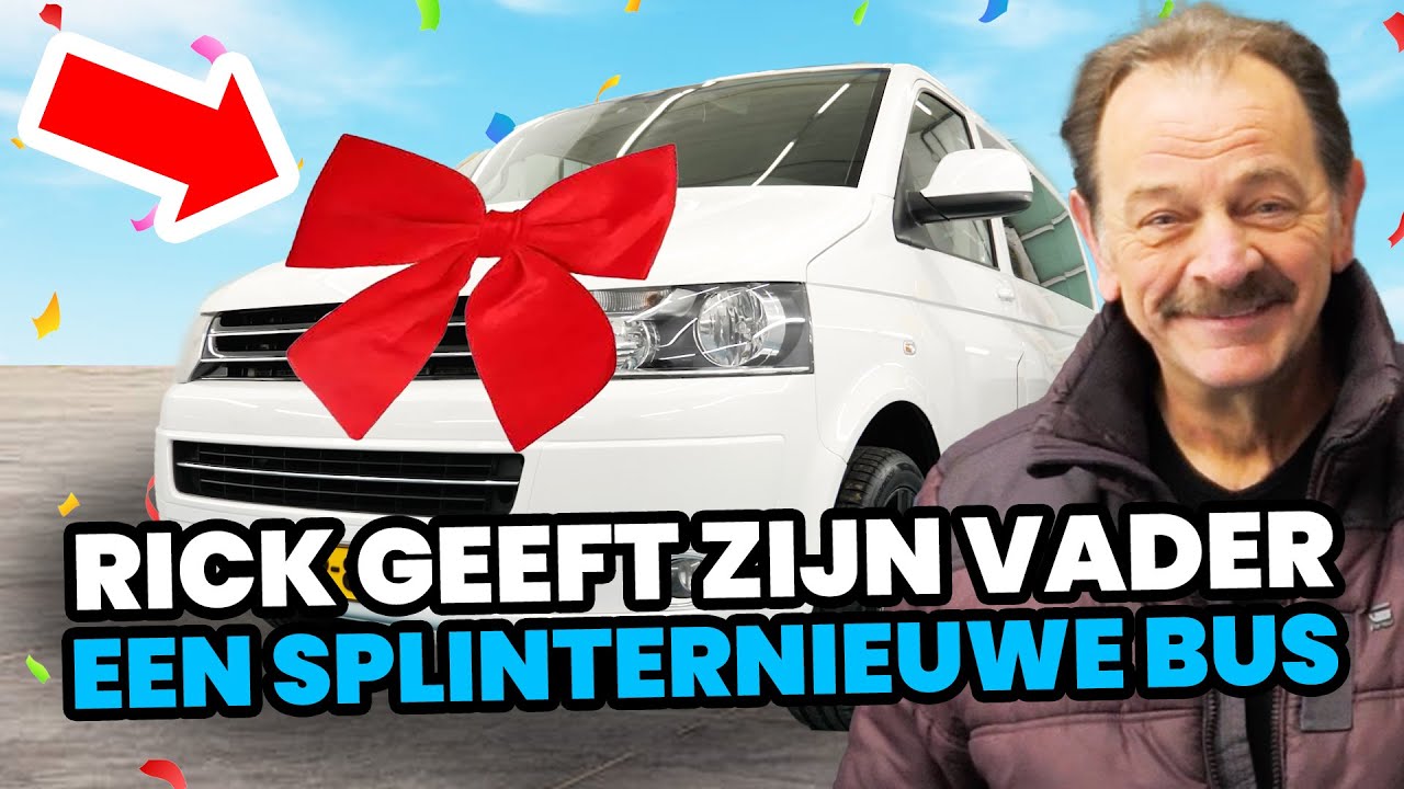 Rick geeft zijn vader een splinternieuwe bus!