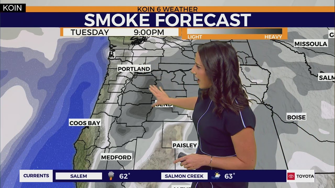 Monday afternoon smoke forecast