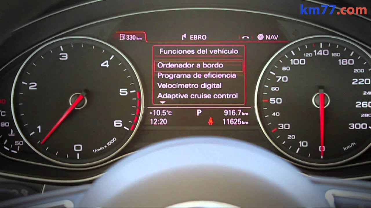 Audi A7 Sportback 2011. Cuadro de instrumentos