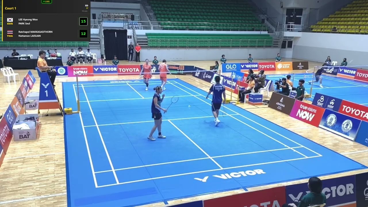 XD  SF   LEE Hyeong Woo / PARK Seul (KOR) vs Ratchapol MAKKASASITHORN / Nattamon LAISUAN (THA)