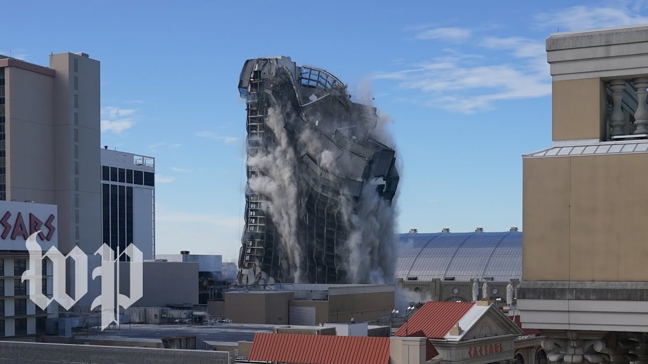 Trump's former Atlantic City casino imploded after years of disrepair