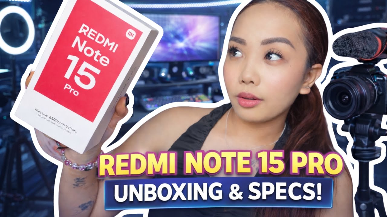 REDMI NOTE 15 PRO  HANDS-ON UNBOXING & SPECS | CAMERA, CHIPSET, BATTERY & DESIGN