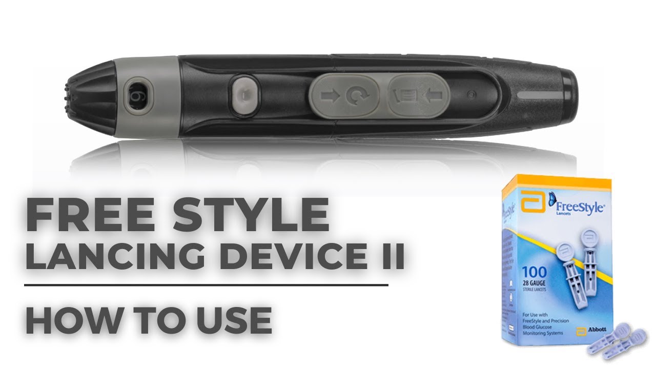 Как использовать устройство для прокалывания FreeStyle Lancing Device II