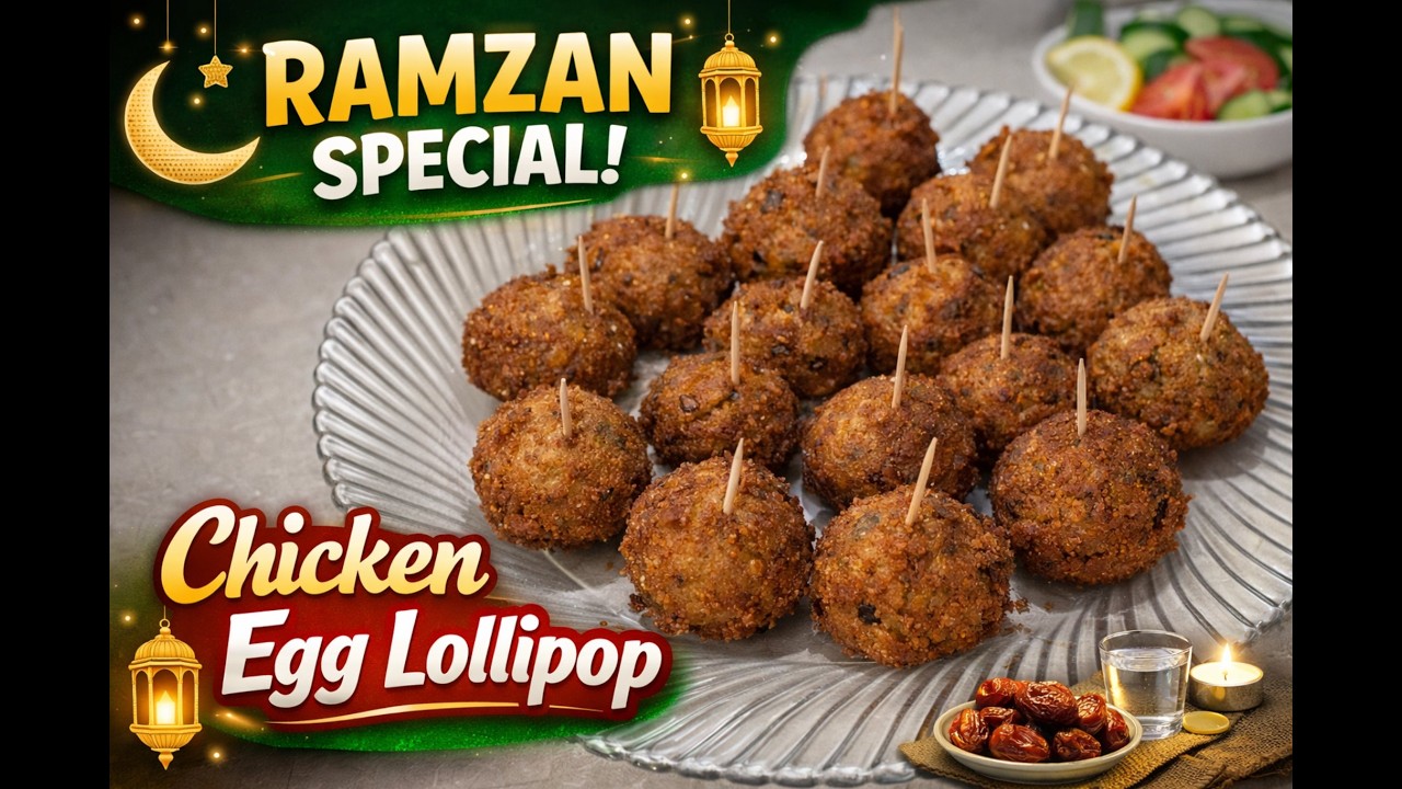Ramzan Special Chicken Egg Lollipop | Iftar Snack Recipe