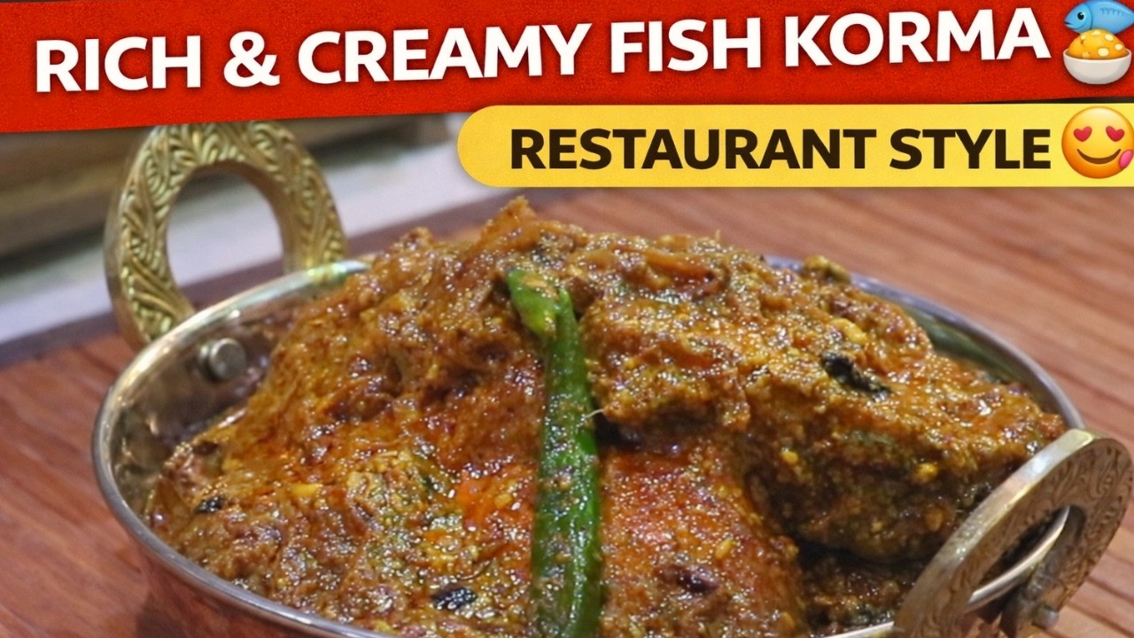 Rich & Creamy Fish Korma 🐟🍛 | Restaurant Style Indian Curry 😋 #sahenaaz