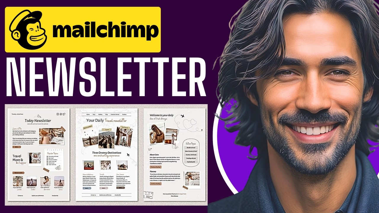 Mailchimp Newsletter Tutorial 2024 | How To Create A Newsletter