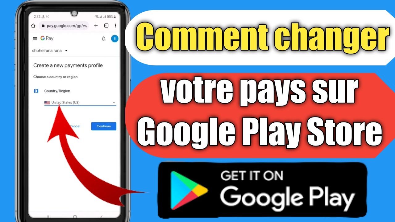 Comment changer de pays sur Google Play Store 2026 | Changez votre r&eacute;gion sur Play Store |
