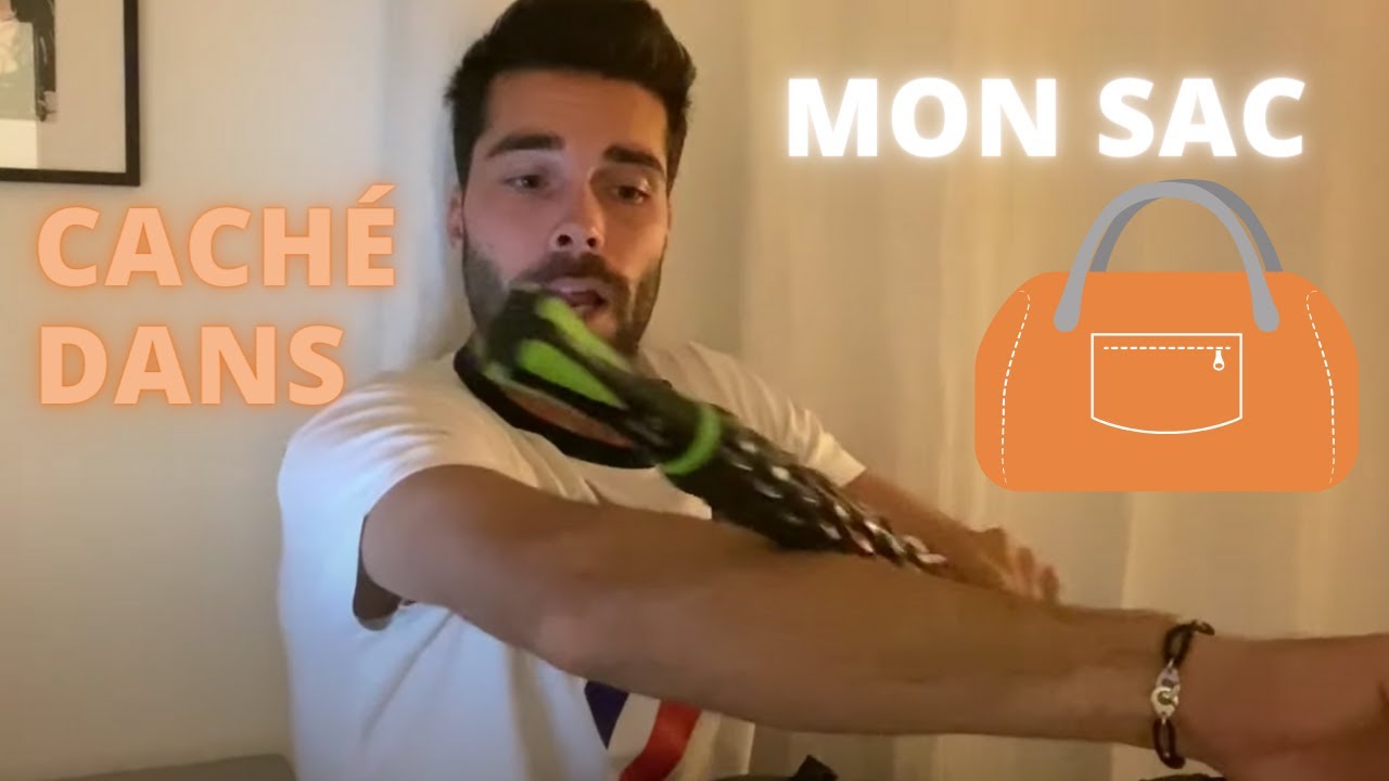 je cache ça dans mon sac de tennis + mon match contre Pablo Andujar