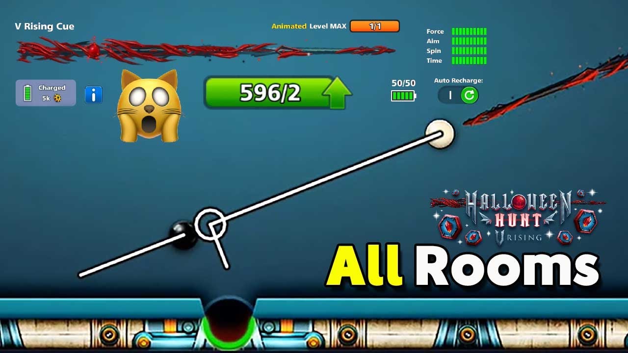V Rising Cue 596 Upgrade Pieces Level Max 🙀 Halloween Hunt Pro 8 ball pool