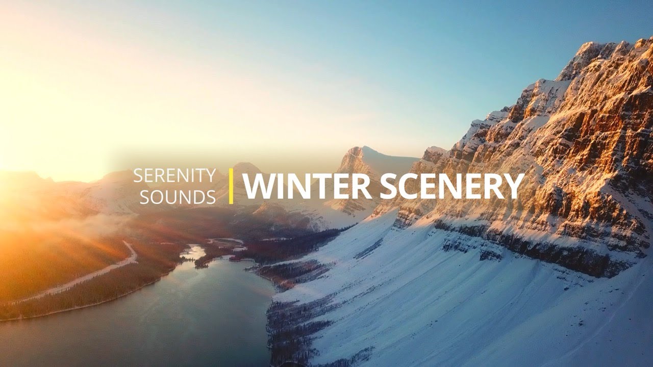 Winter Scenery Ambience | Snowy Landscapes & Calm Music for Relaxation