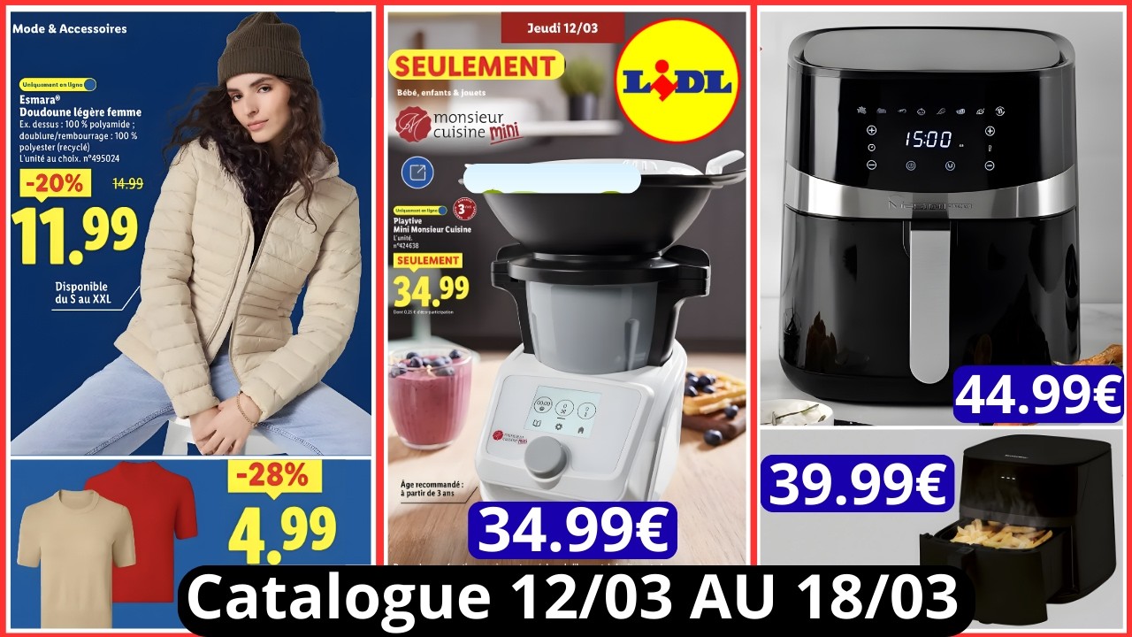 LIDL Catalogue De La Semaine Du 12/03/2026 AU 18/03/2026 LIDL France Arrivage De La Semaine #haul