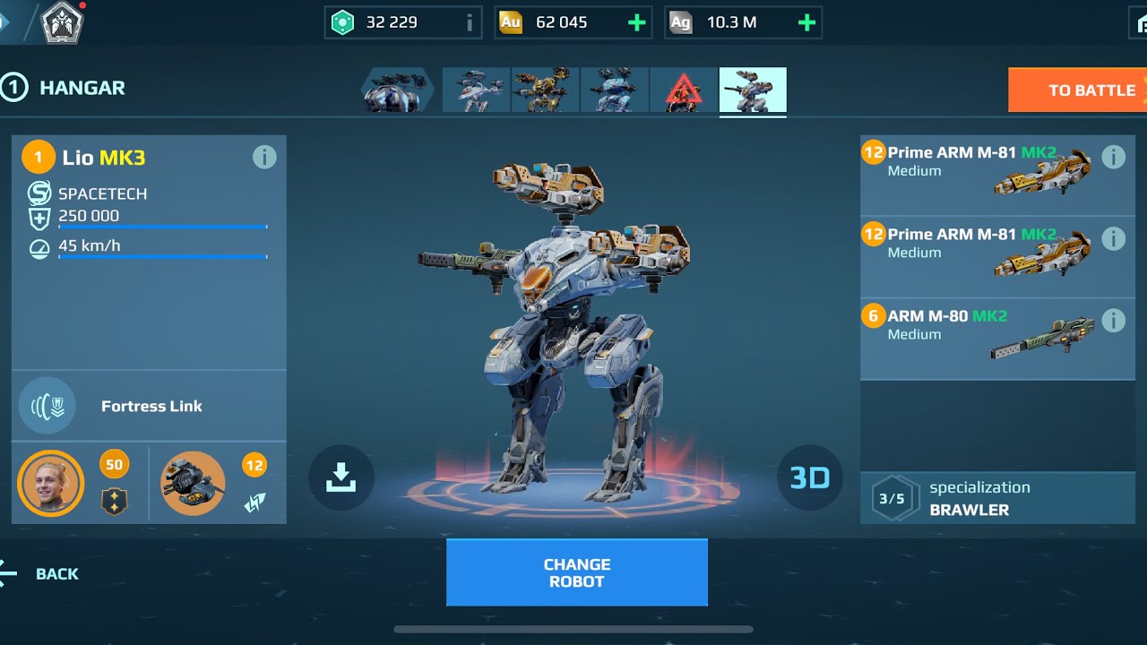 Lio Prime ARM M-81 | Super strongest | War Robots Gameplay