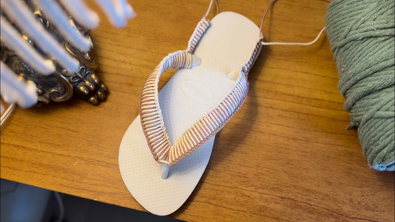 Chinelo de Macramê - Tutorial Rápido e facinho!!!