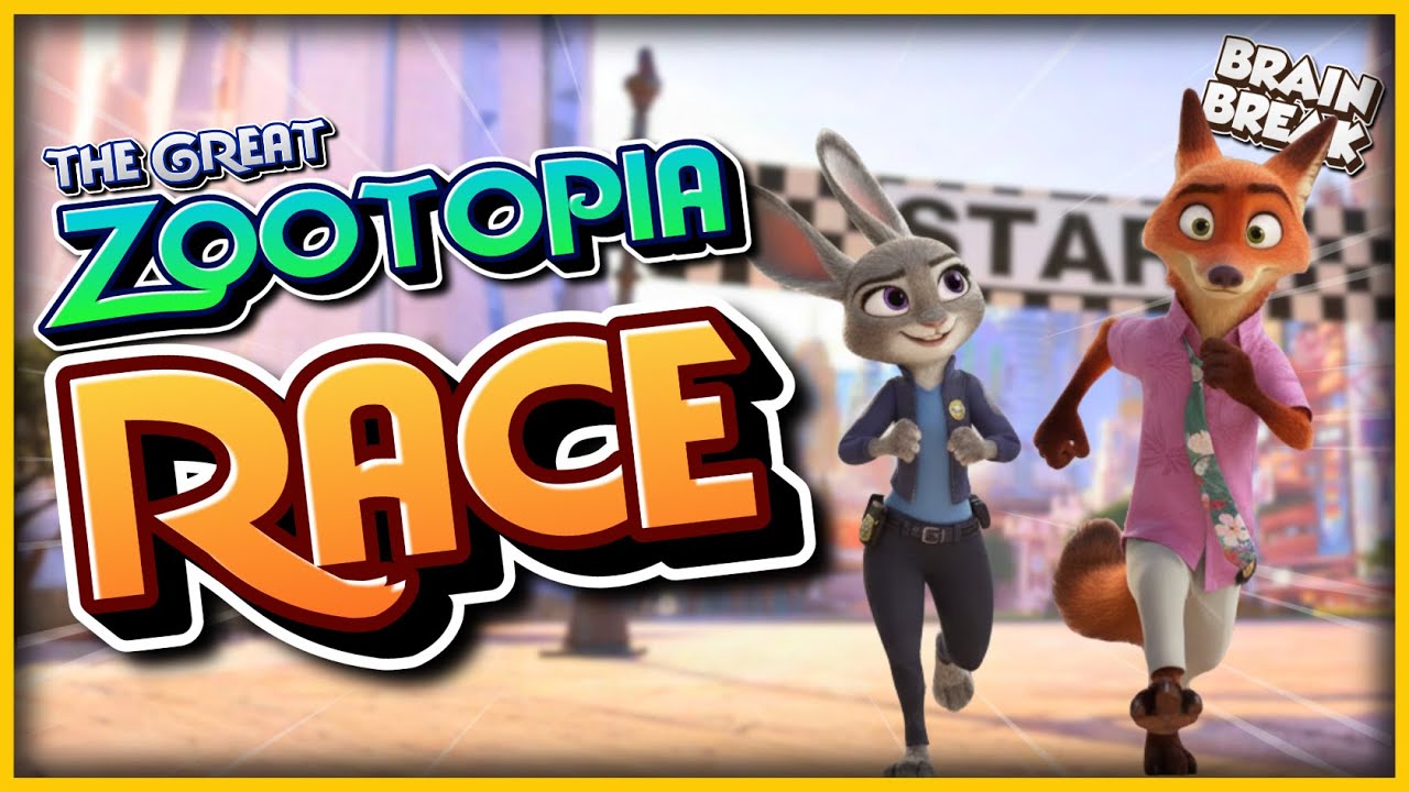 🦊 The Great Zootopia Race! 🐰 Brain Break 🦊 Just Dance 🐰 Danny Go Noodle 🦊 Freeze Dance 🐰