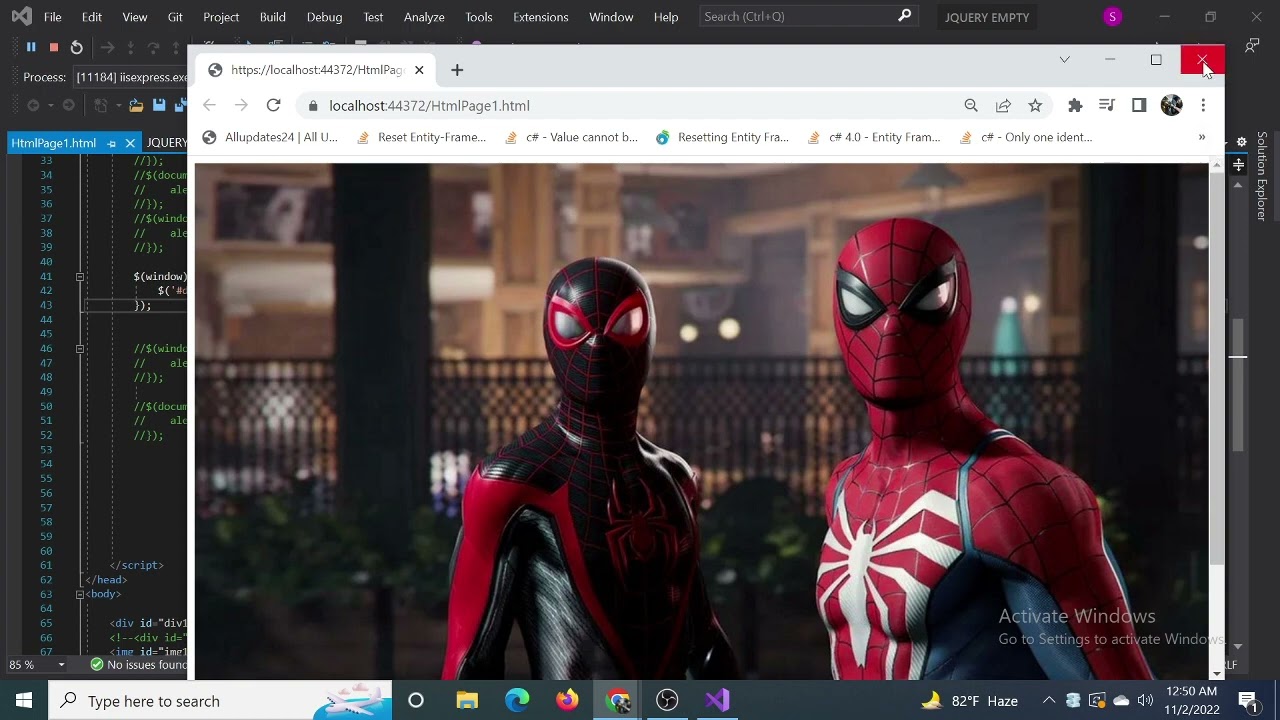 why my window.load is not working| jQuery problem solving
