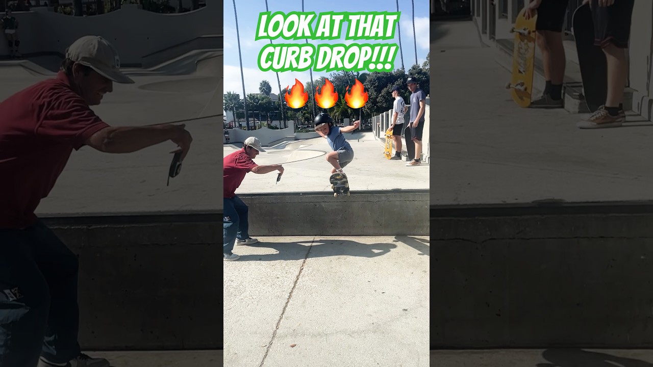 Carson 5 Lands His Biggest Curb Drop Ever!!! 🛹☀️ 