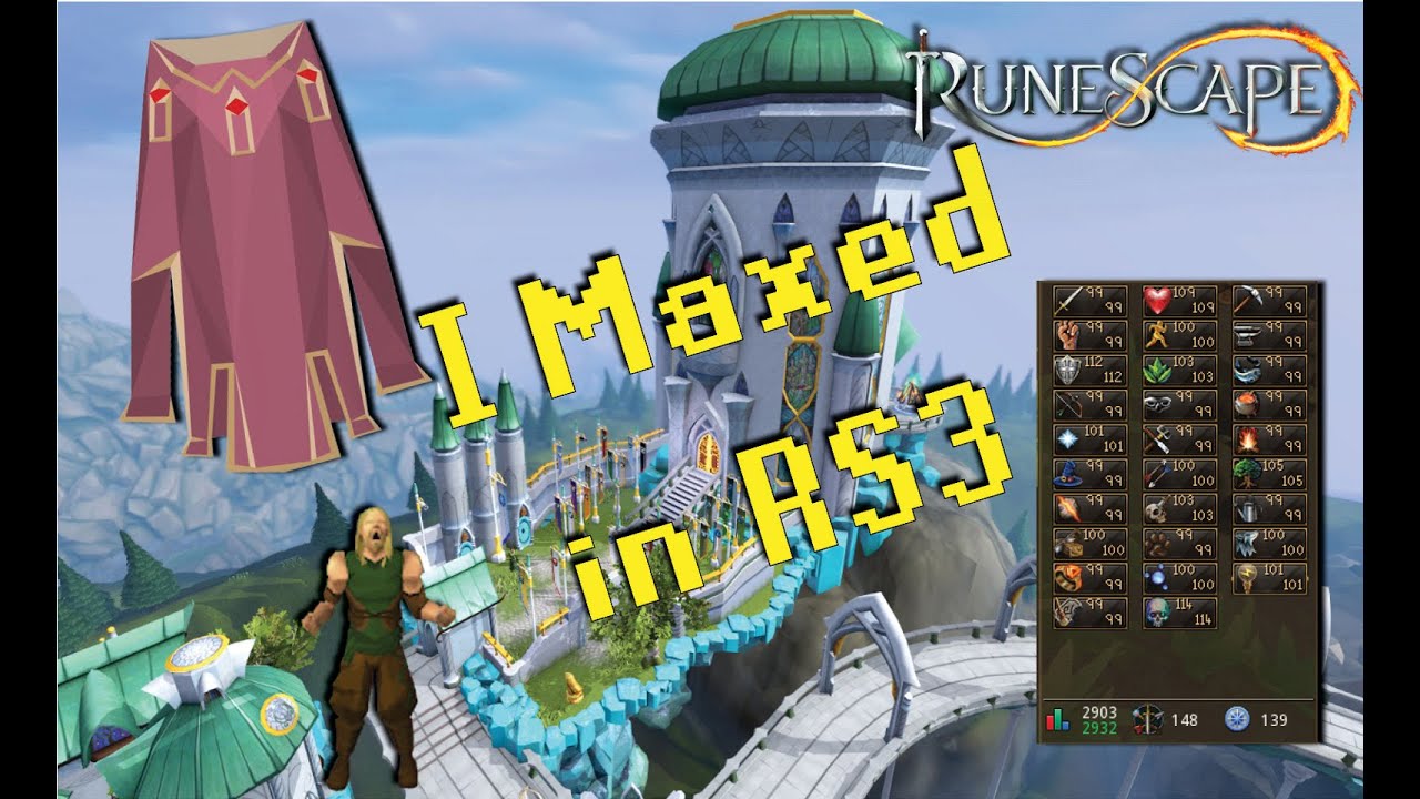Maxed in RuneScape 3  – Every 99 Skill + Max Guild Unlock!