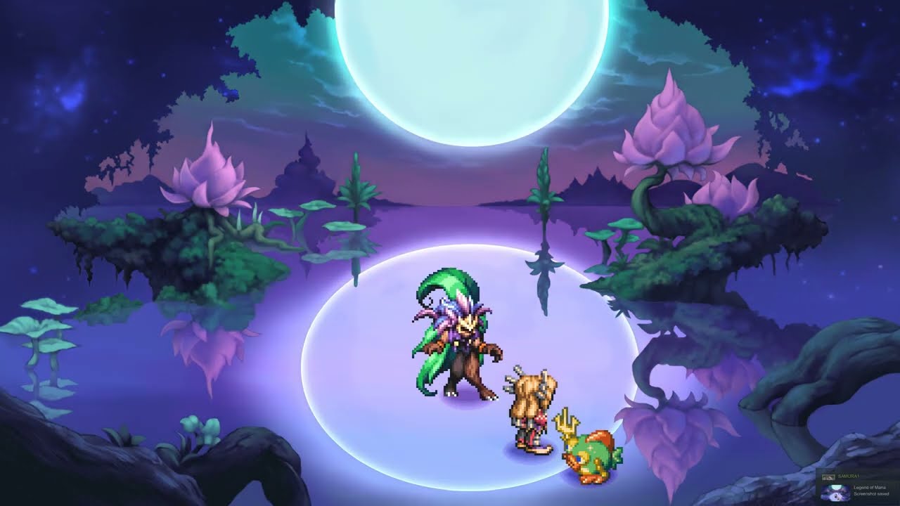 Legend of Mana - Mana Goddess (Last boss fight) + Ending
