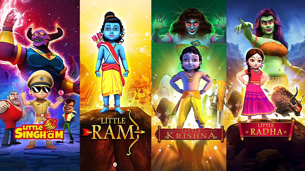 Android New Games : Little Singham Police VS Little Krishna VS Little Ram VS Little Radha.