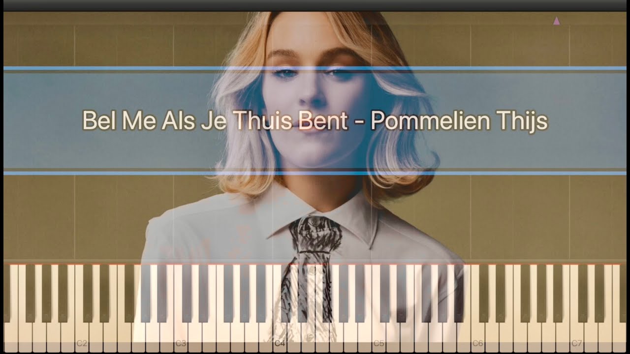 Bel Me Als Je Thuis Bent - Pommelien, Piano Tutorial with Karaoke & Sheet Music I Petra Van Tendeloo