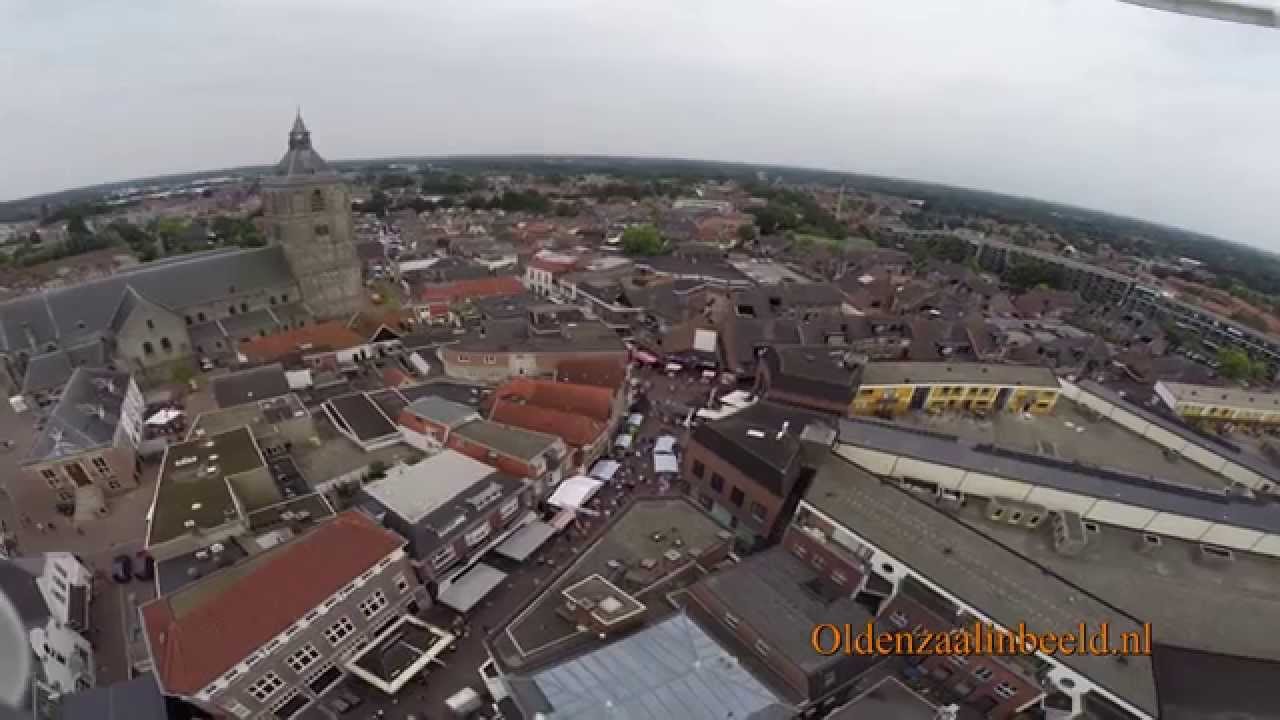 Met de Drone boven de Boeskool is los in Oldenzaal 2014