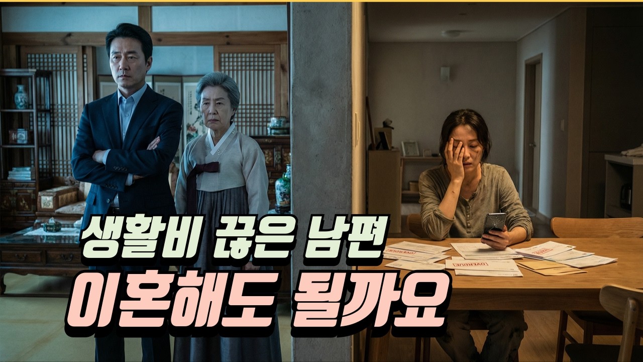 시어머니와 갈등으로 생활비 끊은 남편 이혼해도 될까요?/구독자 사연