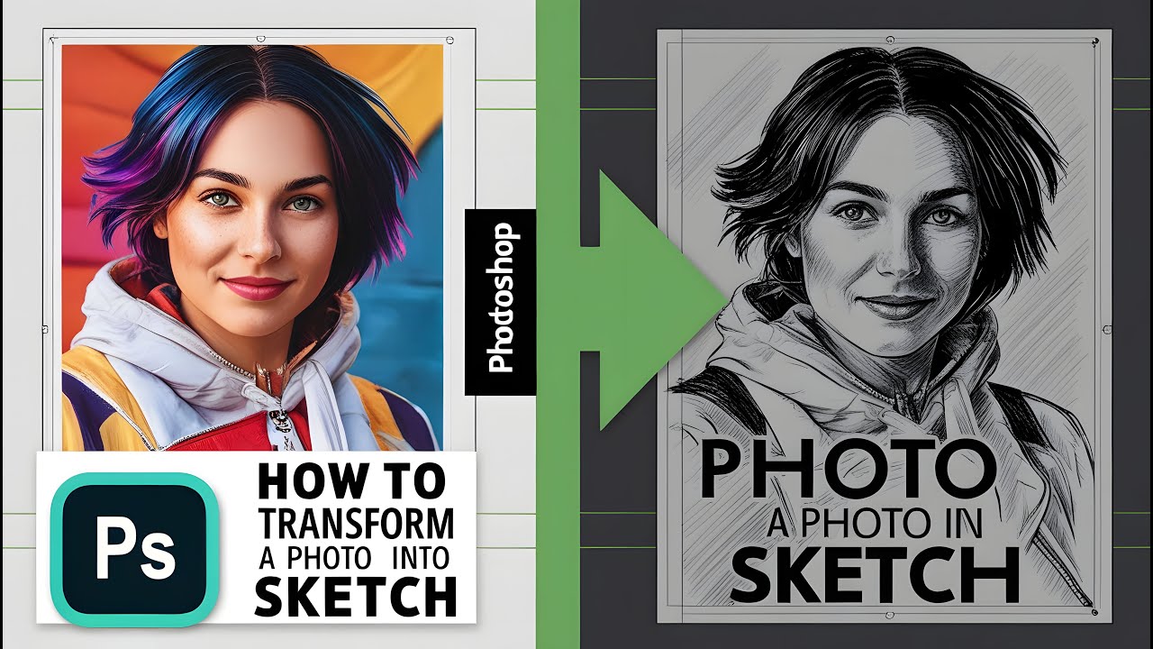 How to Transform PHOTOS into Pencil DRAWINGS in Photoshop