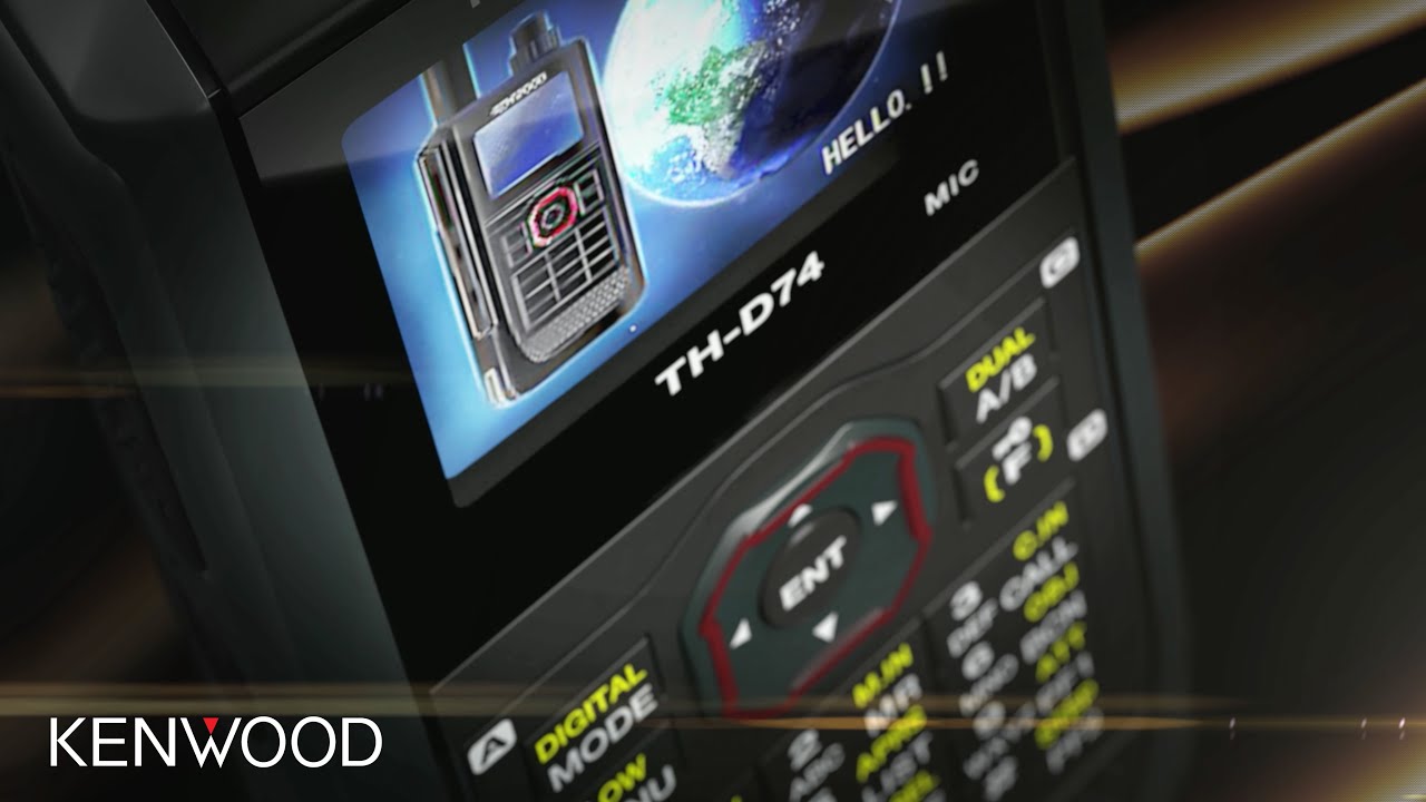TH-D74E Kenwood Ham Radio VHF/UHF Dual Band Handheld with GPS