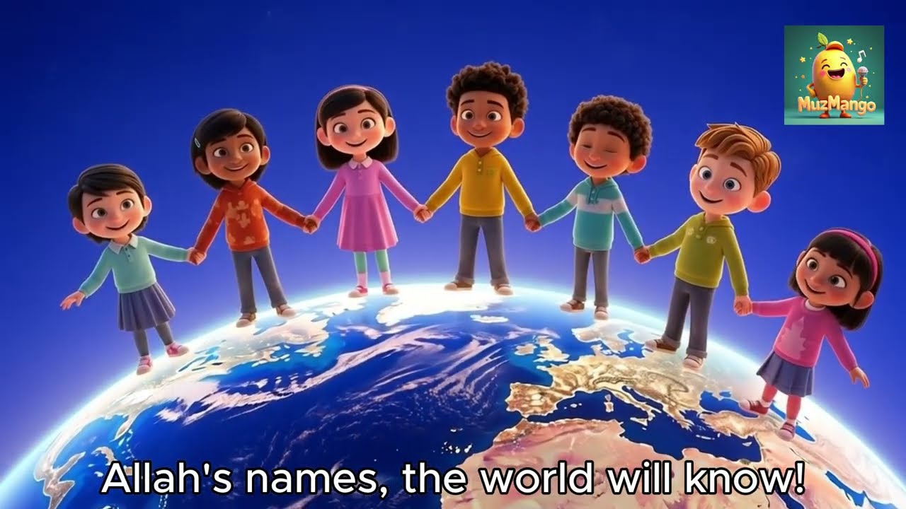 Beautiful Names of Allah for Kids 🌟 | Islamic Nursery Rhyme | Asma ul Husna Song