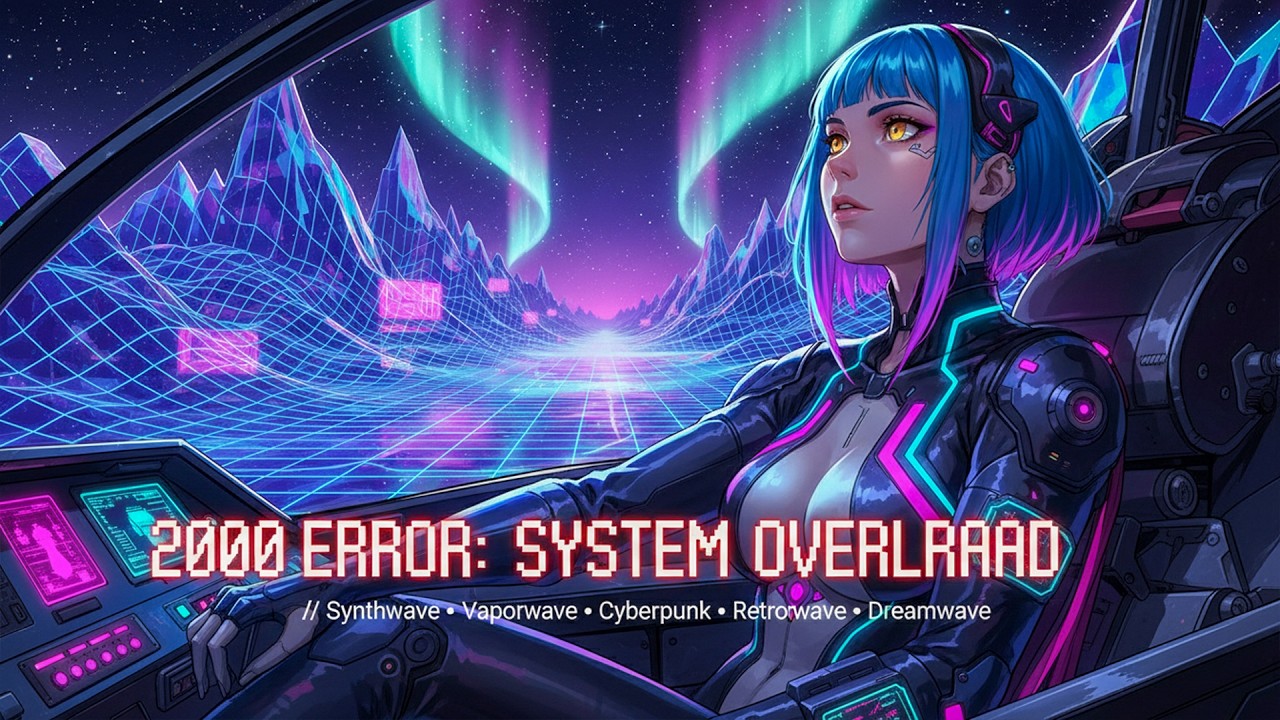 𝟮𝟬𝟬𝟬 𝗘𝗥𝗥𝗢𝗥: 𝗦𝗬𝗦𝗧𝗘𝗠 𝗢𝗩𝗘𝗥𝗟𝗢𝗔𝗗 // Synthwave • Vaporwave • Cyberpunk • Retrowave • Dreamwave