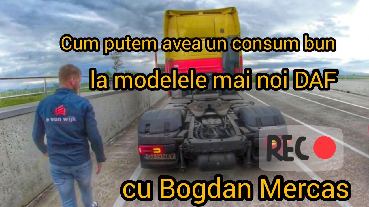 Cum putem avea un consum mic↘️ la modelele mai noi DAF!Clip realizat cu ajutorul EVW și B. Mercas‼️